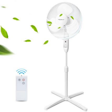 Aigostar - Ventoinha de chão 40W/230V 120 cm branco