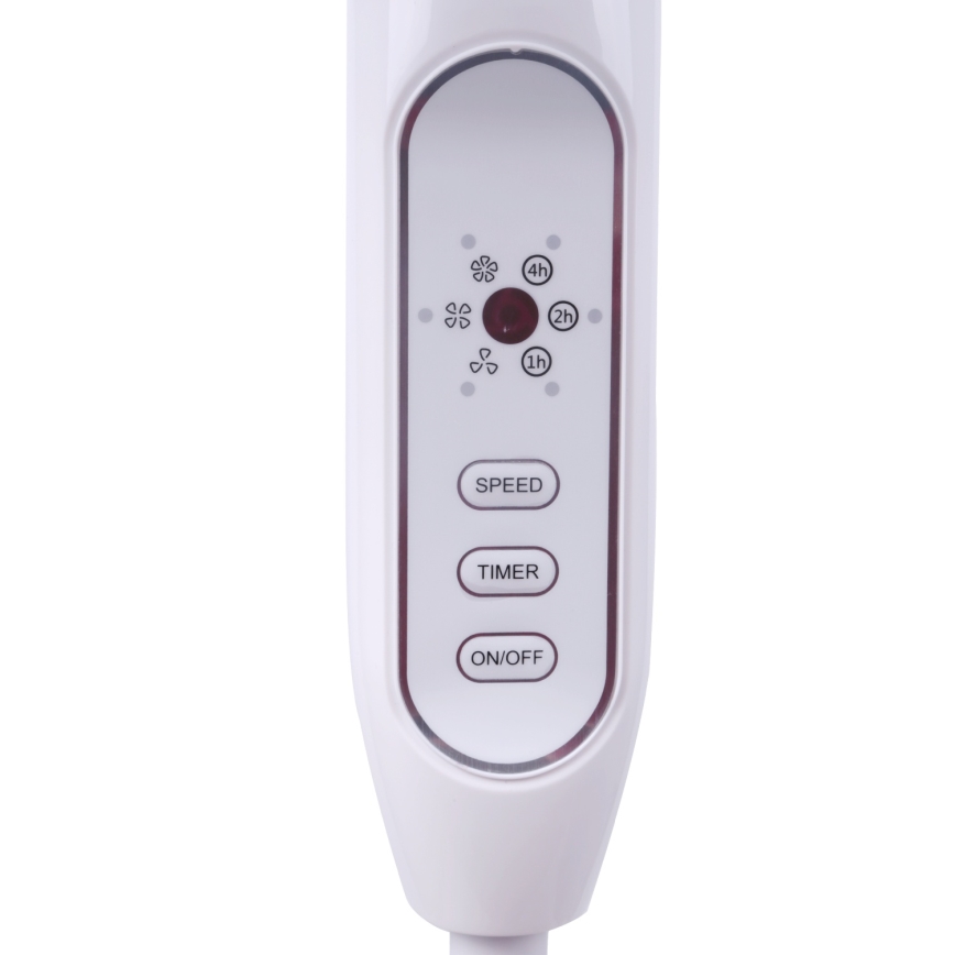 Aigostar - Ventoinha de chão 40W/230V 120 cm branco