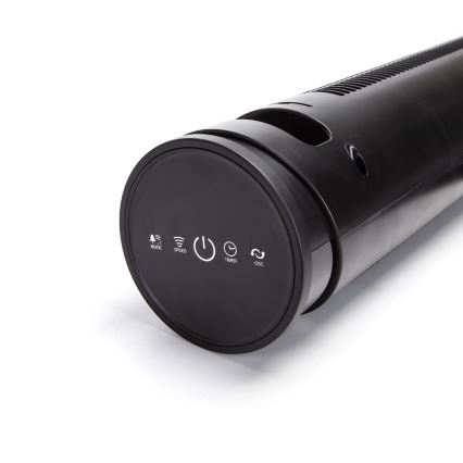 Aigostar - Ventoinha de chão 45W/230V preto + CR