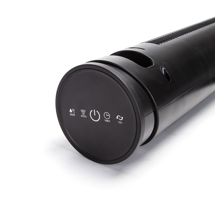 Aigostar - Ventoinha de chão 45W/230V preto + CR