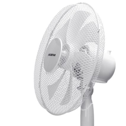 Aigostar - Ventoinha de chão 50W/230V 120 cm branco