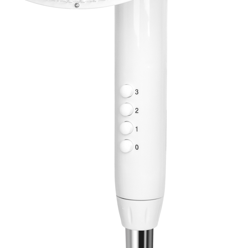 Aigostar - Ventoinha de chão 50W/230V 120 cm branco