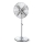 Aigostar - Ventoinha de chão 50W/230V 44,8 cm cromado brilhante