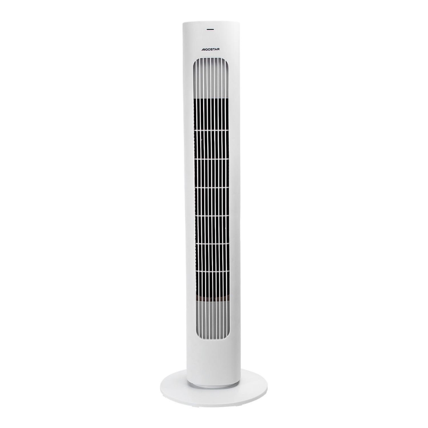 Aigostar - Ventoinha de chão 50W/230V branco + comando