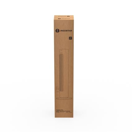 Aigostar - Ventoinha de chão 50W/230V branco + comando
