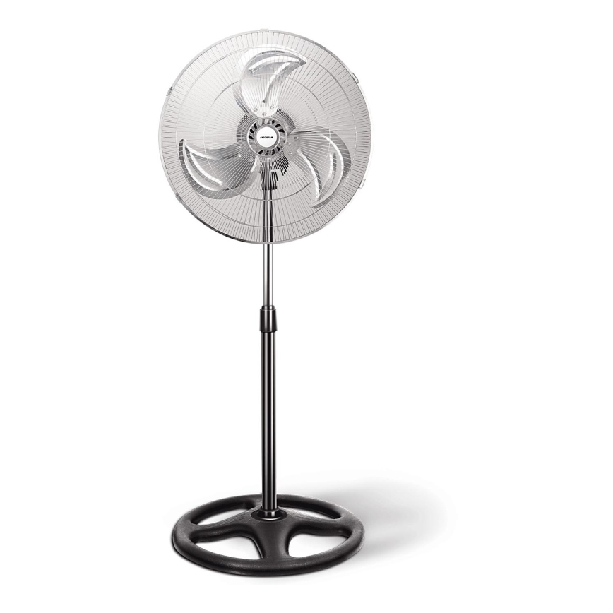 Aigostar - Ventoinha de chão 50W/230V cromado brilhante/preto