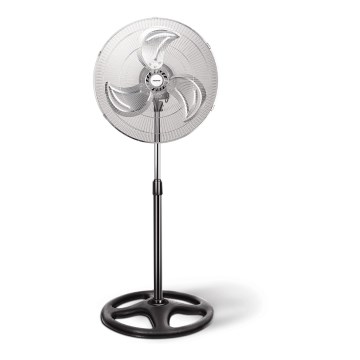 Aigostar - Ventoinha de chão 55W/230V cromado brilhante/preto
