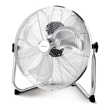 Aigostar - Ventoinha de chão 60W/230V 44,5 cm cromado brilhante