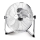 Aigostar - Ventoinha de chão 60W/230V 44,5 cm cromado brilhante