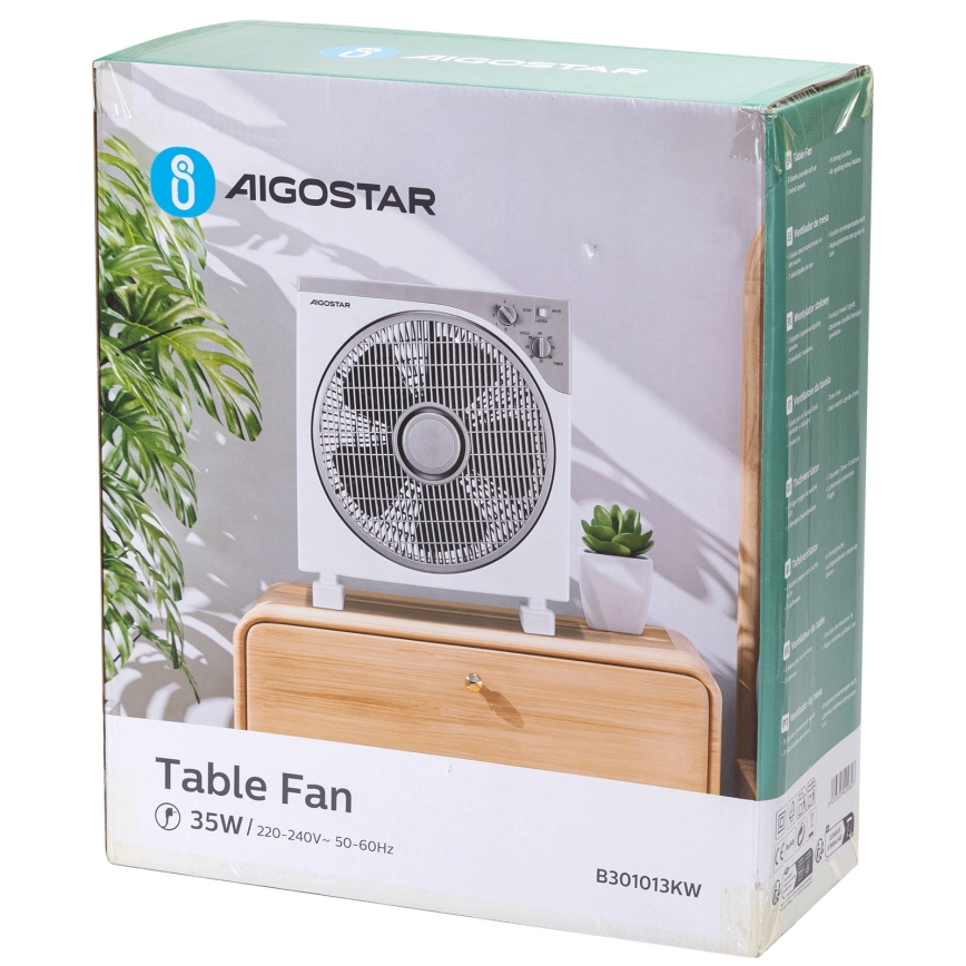 Aigostar - Ventoinha de mesa 35W/230V