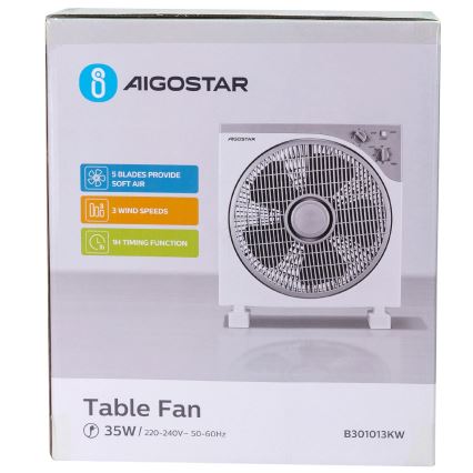 Aigostar - Ventoinha de mesa 35W/230V