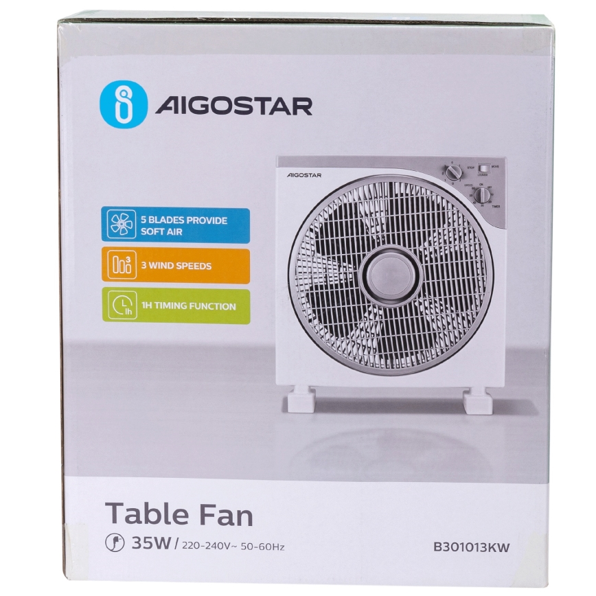 Aigostar - Ventoinha de mesa 35W/230V