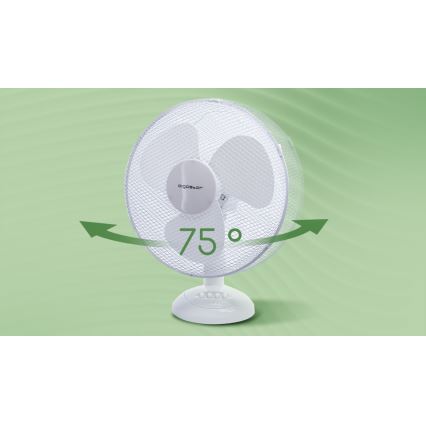 Aigostar - Ventoinha de mesa 40W/230V branco