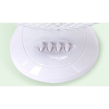 Aigostar - Ventoinha de mesa 45W/230V 34 cm branco