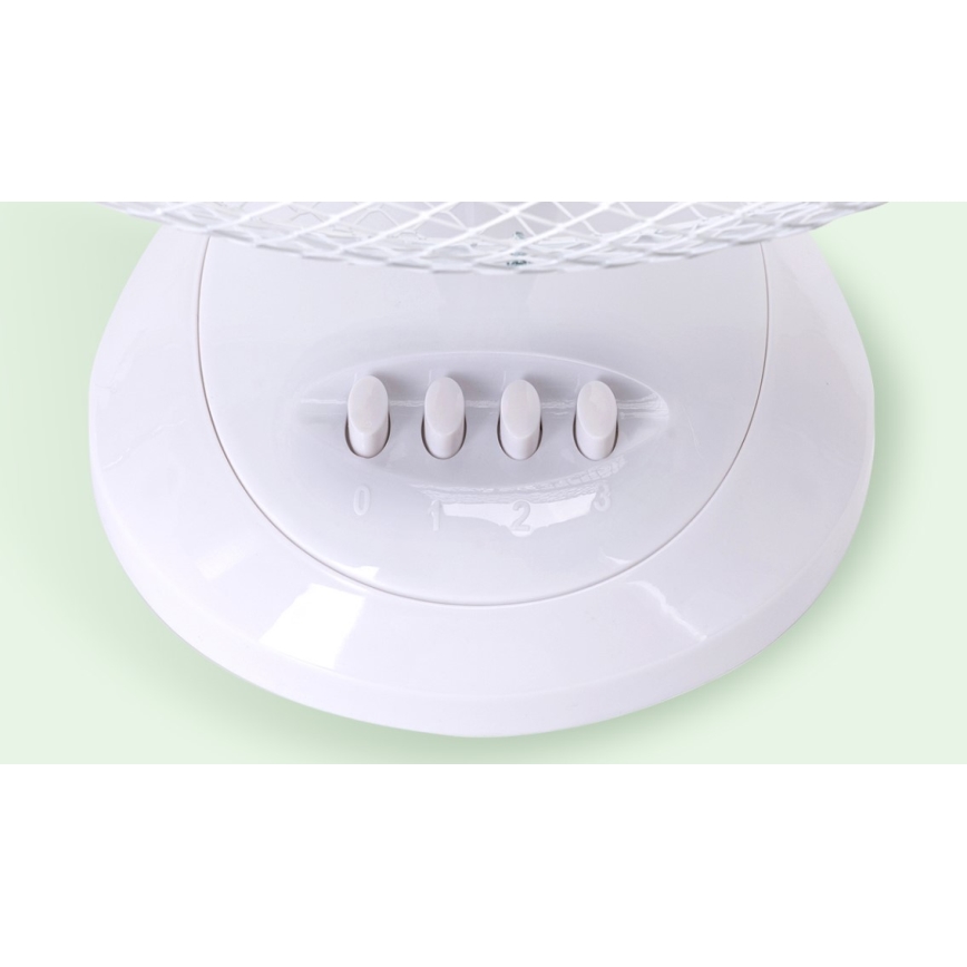 Aigostar - Ventoinha de mesa 45W/230V 34 cm branco