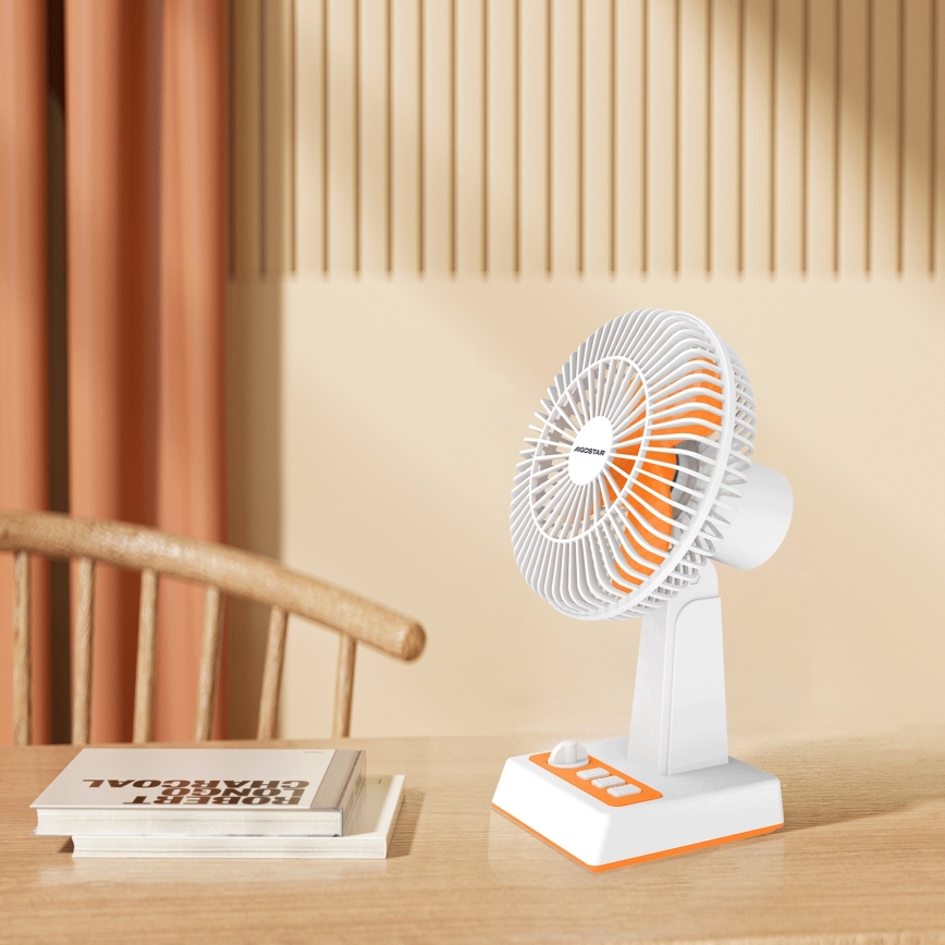 Aigostar - Ventoinha de mesa 6W/USB