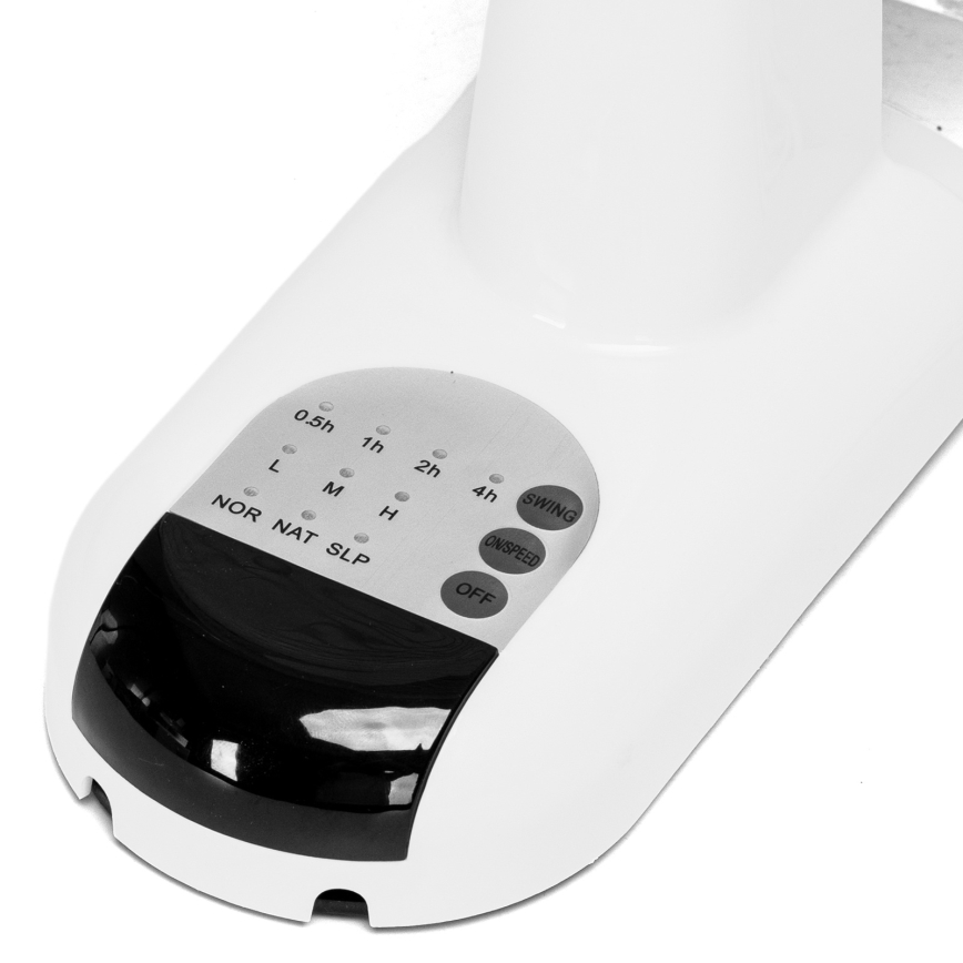 Aigostar -  Ventoinha de parede 45W/230V branco + comando