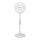 Aigostar - Ventoinha de pé 40W/230V branco