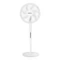 Aigostar - Ventoinha de pé 60W/230V branco