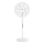 Aigostar - Ventoinha de pé 60W/230V branco