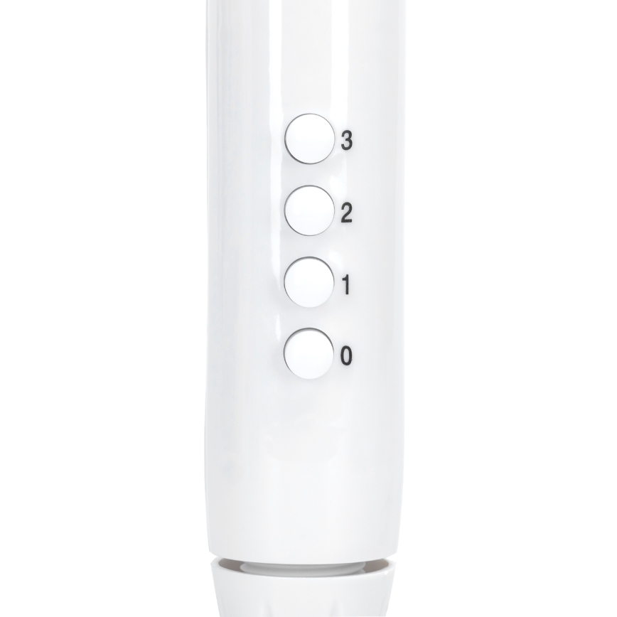 Aigostar - Ventoinha de pé 60W/230V branco
