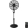 Aigostar - Ventoinha de pé 60W/230V preto + comando