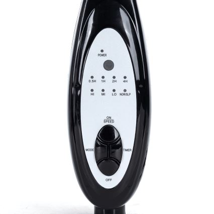 Aigostar - Ventoinha de pé 60W/230V preto + comando