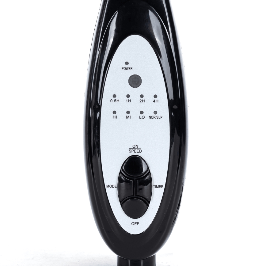 Aigostar - Ventoinha de pé 60W/230V preto + comando