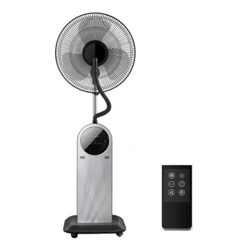 Aigostar - Ventoinha de pé com efeito de névoa MIST 95W/230V + comando