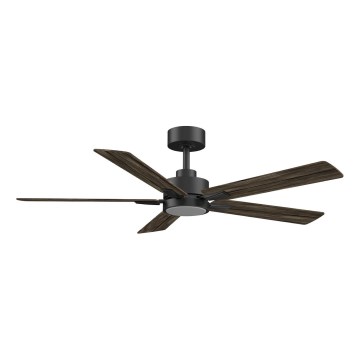 Aigostar - Ventoinha de teto LED com regulação LED/20W/230V 2700-6500K 132cm castanho + comando