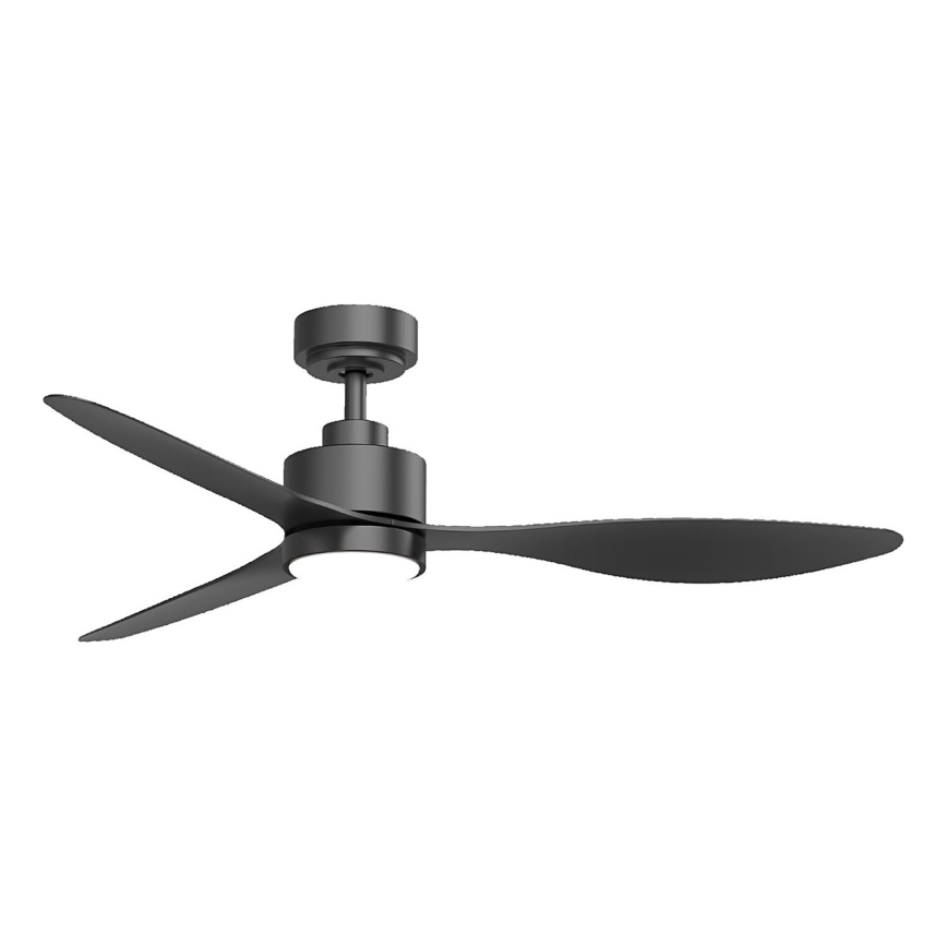 Aigostar - Ventoinha de teto LED com regulação LED/20W/230V 2700-6500K 132cm preto + comando