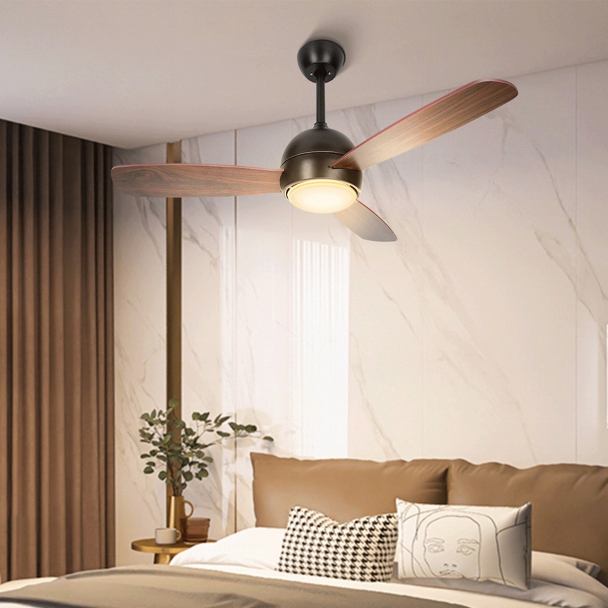 Aigostar - Ventoinha de teto LED com regulação LED/24W/230V 2700-6500K 106,6 cm + comando