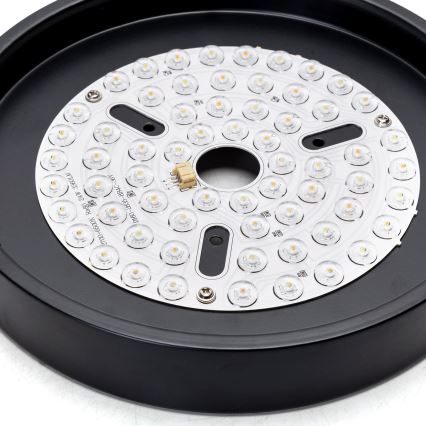 Aigostar - Ventoinha de teto LED com regulação LED/24W/230V 2700-6500K 165cm preto + comando