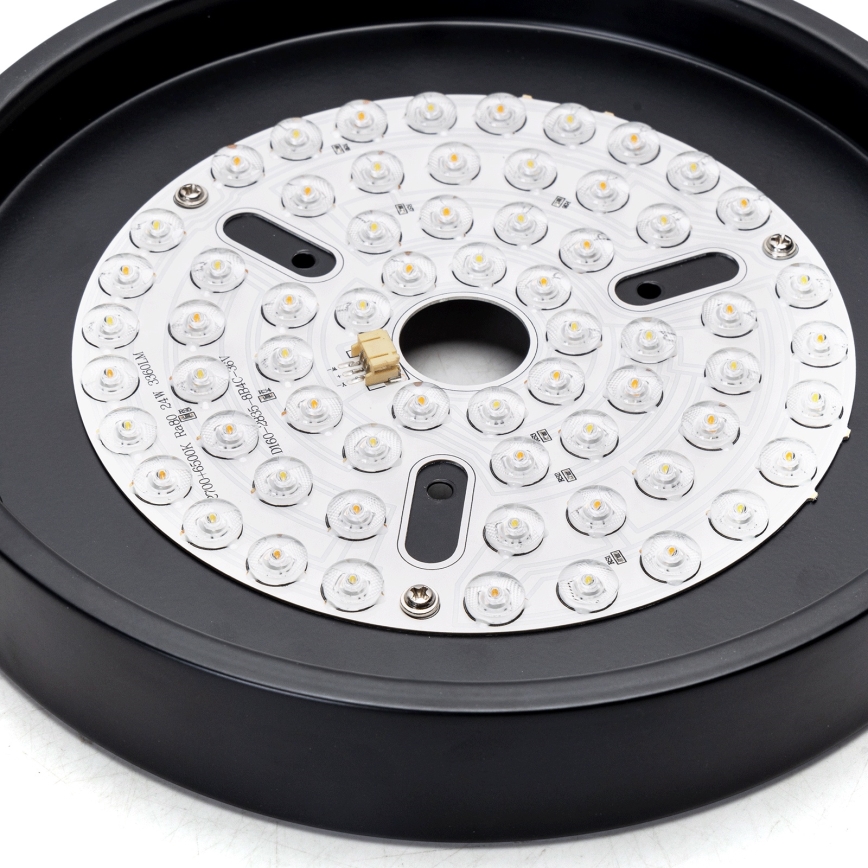 Aigostar - Ventoinha de teto LED com regulação LED/24W/230V 2700-6500K 165cm preto + comando