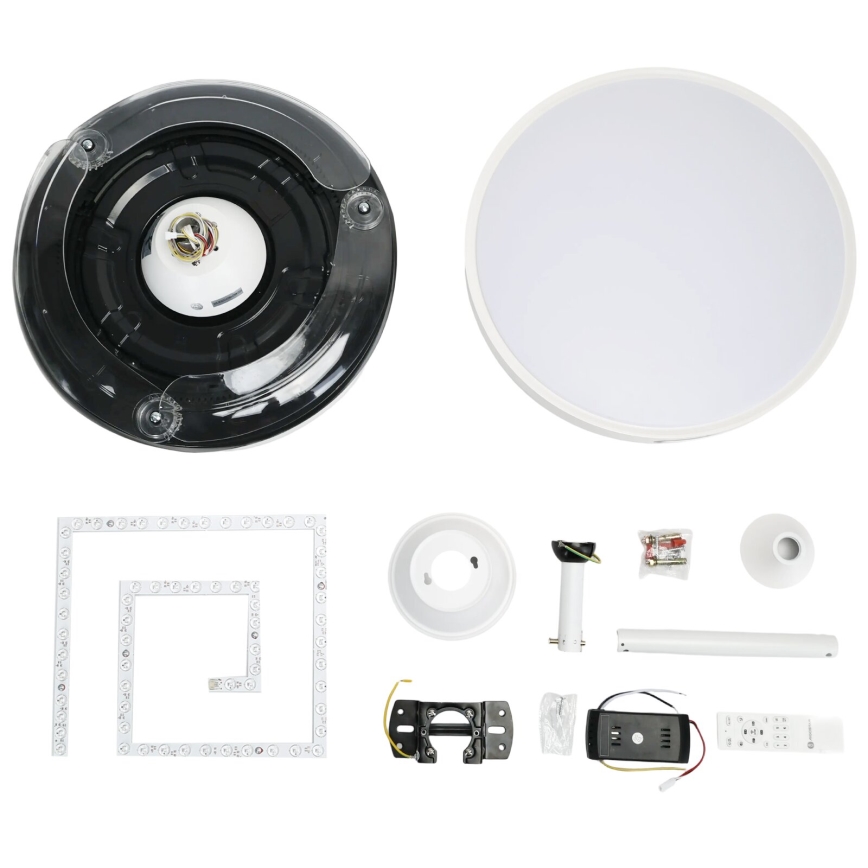 Aigostar - Ventoinha de teto LED com regulação LED/36W/230V 2700-6500K diâmetro 107 cm + comando branco