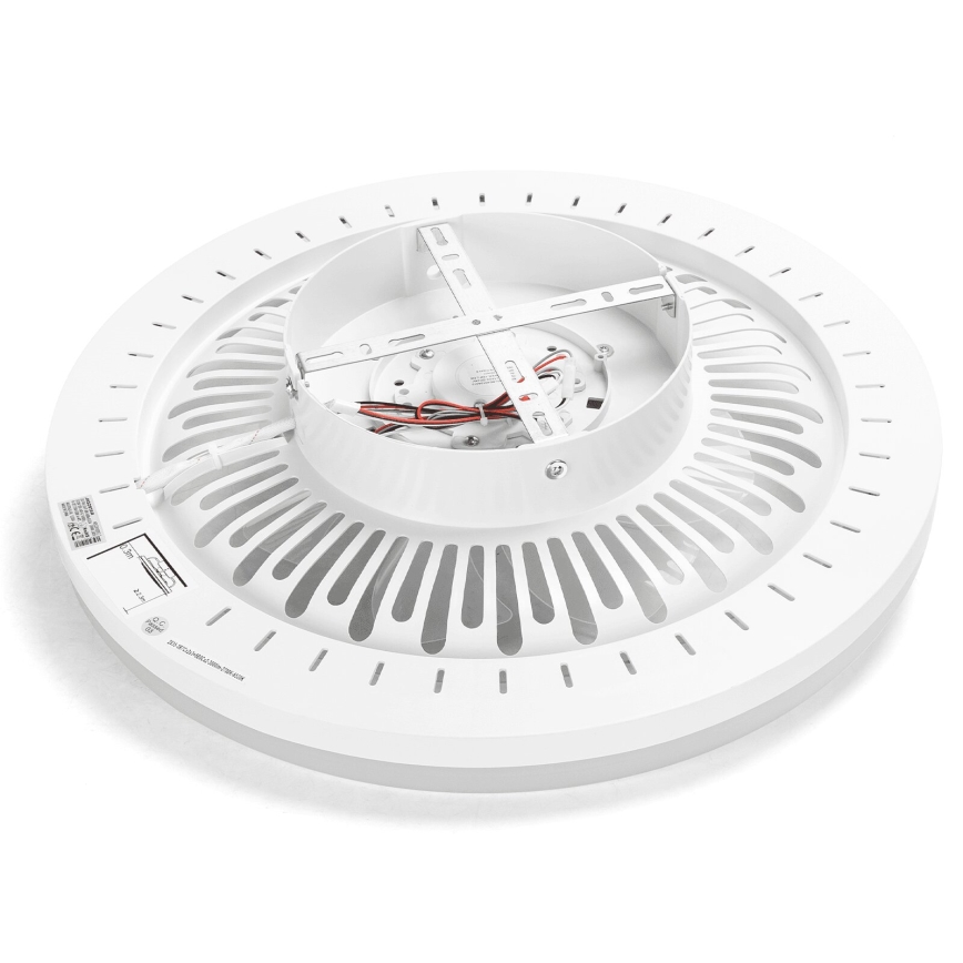 Aigostar - Ventoinha de teto LED com regulação LED/40W/230V 2700/4000/6500K diâmetro 50 cm + comando branco