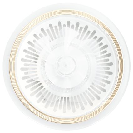 Aigostar - Ventoinha de teto LED com regulação LED/40W/230V 2700/4000/6500K diâmetro 50 cm + comando branco