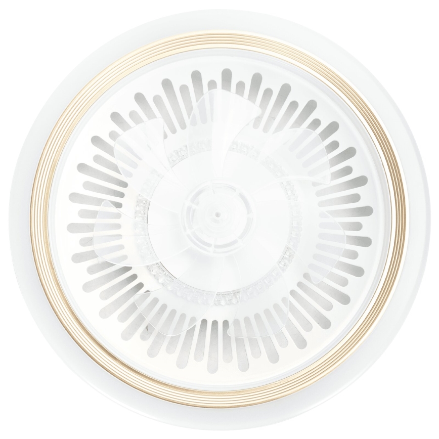 Aigostar - Ventoinha de teto LED com regulação LED/40W/230V 2700/4000/6500K diâmetro 50 cm + comando branco