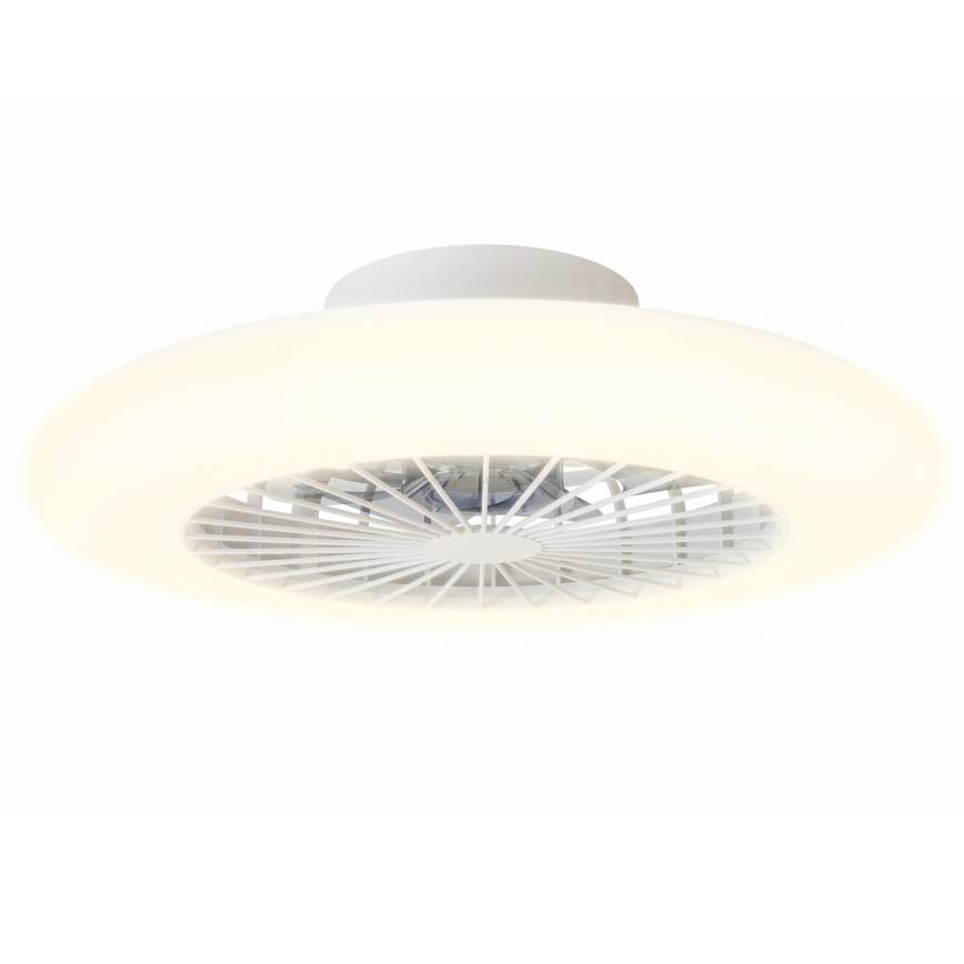 Aigostar - Iluminação de teto LED com regulação e ventoinha LED/40W/230V 2700-6500K diâmetro 48,5 cm branco + comando