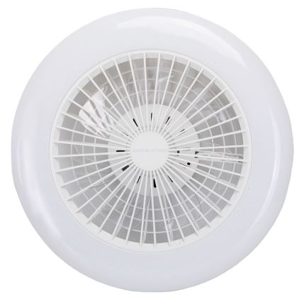 Aigostar - Iluminação de teto LED com regulação e ventoinha LED/40W/230V 2700-6500K diâmetro 48,5 cm branco + comando