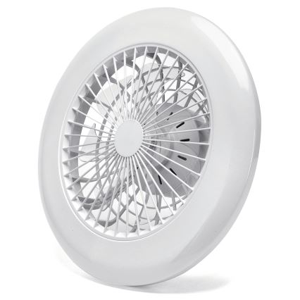 Aigostar - Ventoinha de teto LED com regulação LED/40W/230V 2700-6500K diâmetro 49 cm + comando branco