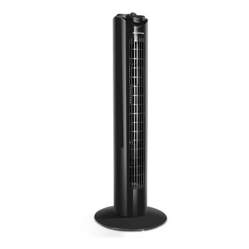 Aigostar - Ventoinha de torre 45W/230V preto