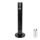Aigostar - Ventoinha de torre 50W/230V preto Wi-Fi + comando