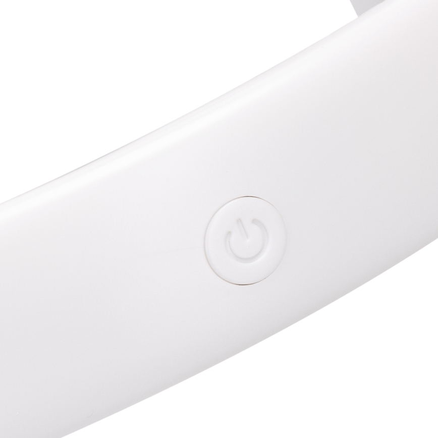 Aigostar - Ventoinha para o pescoço recarregável 4W/5V 2000mAh branco
