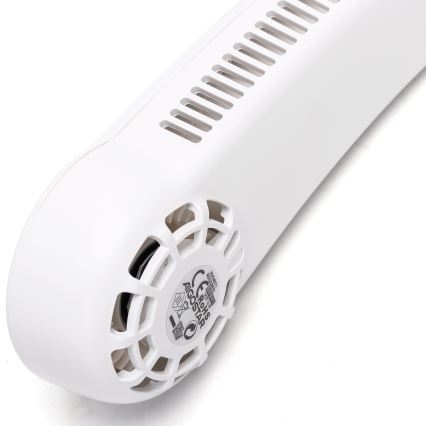 Aigostar - Ventoinha para o pescoço recarregável 4W/5V 2000mAh branco
