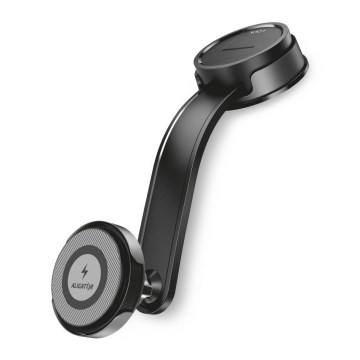 Aligator AMS07BK - Suporte para telemóvel para automóvel com braço flexível MagSafe, preto
