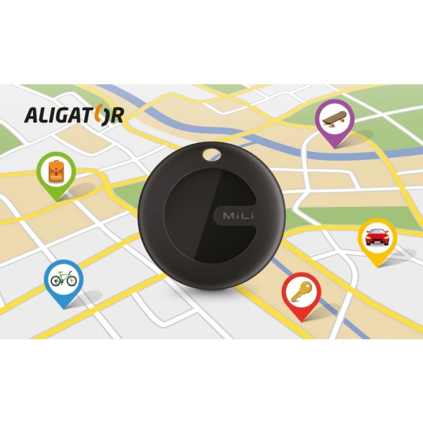 Aligator APD003 - Localizador MiTag 1xCR2032 IP67 preto