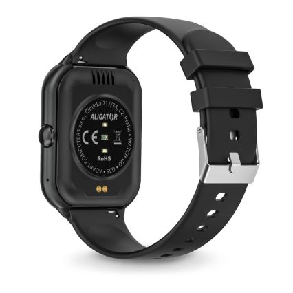 Aligator AW10BK - Relógio inteligente Watch GO 220 mAh IP67 preto