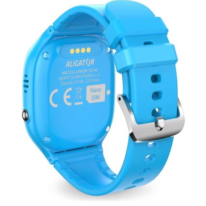 Aligator AW11BE - Relógio inteligente Watch Junior 2, 450 mAh, IP67, Wi-Fi, azul