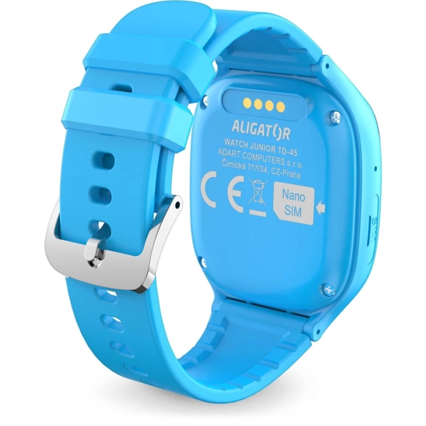 Aligator AW11BE - Relógio inteligente Watch Junior 2, 450 mAh, IP67, Wi-Fi, azul